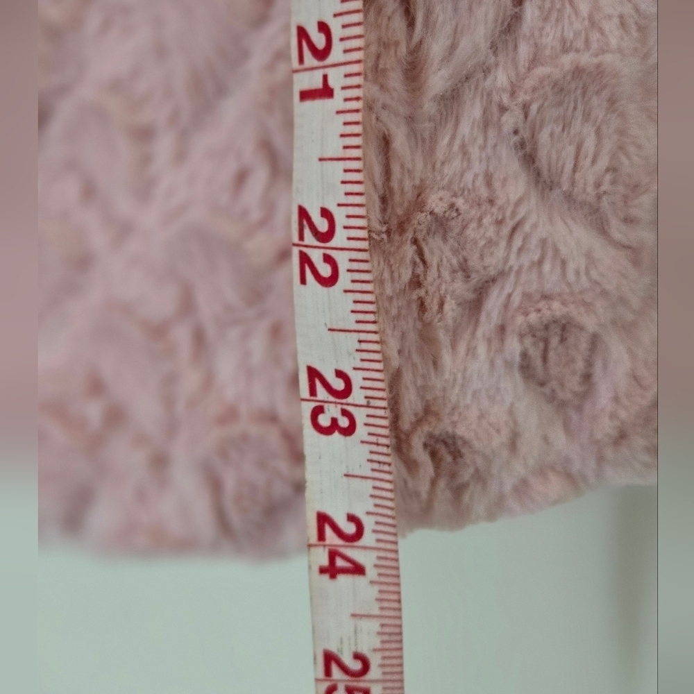 JUICY COUTURE PLUSH DRESS PeaCOAT Blush Pink Girls 7 - Picture 5 of 5